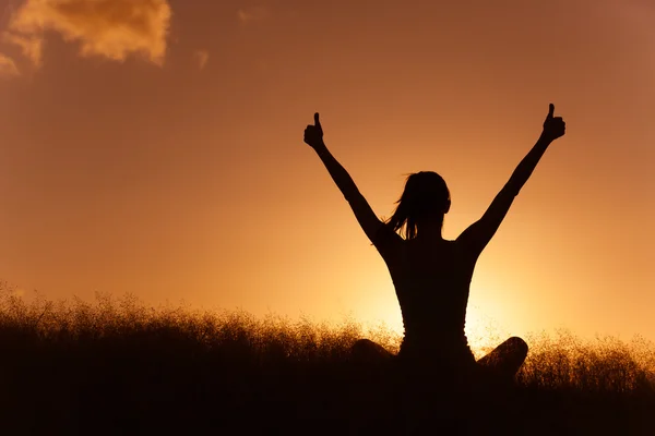 Vrouw gevoel gratis! — Stockfoto