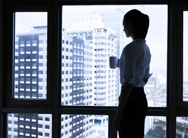 นักธุรกิจหญิงในออฟฟิศ — ภาพถ่ายสต็อก
