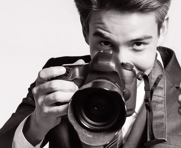 Retrato de fotógrafo profissional — Fotografia de Stock