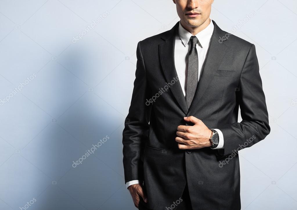 Man wearing suit