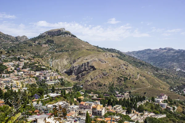 Taormina İtalyan şehir görünümünü