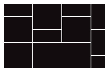 İnteraktif ve Modern Web siteleri için Esnek Blokları olan Web Sitesi UI Tasarımı için Bento Izgara Web Düzeni Şablonu