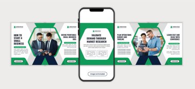 Kurumsal İş Büyüme Stratejisi Sosyal Medya Atlıkarınca Posta Tasarım Şablonu