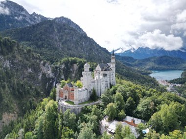 Neuschwanstein Castle Germany Drone Shooting. High quality photo