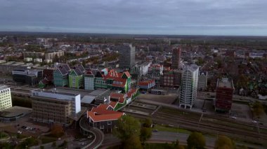 Zaandam Hollanda Drone Şehir Merkezi