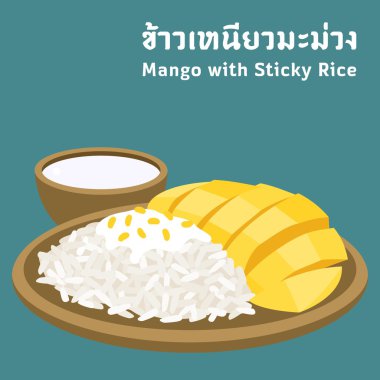 yapışkan pirinç ile mango