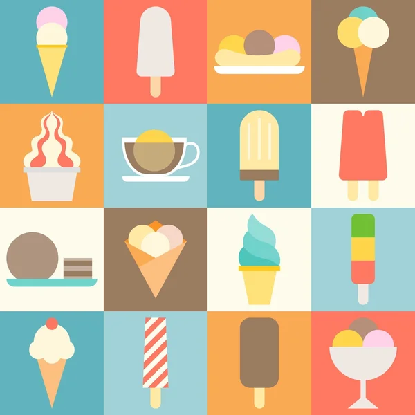 Vector icono de helado — Vector de stock