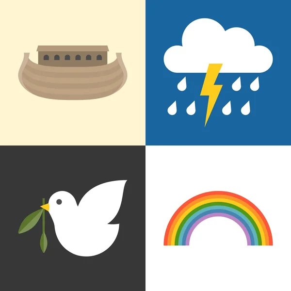 Noah's ark Icons set