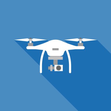 Beyaz dron vektör