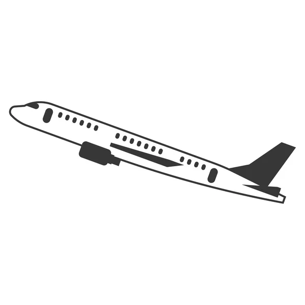 Plane illustration vector — Stock Vector