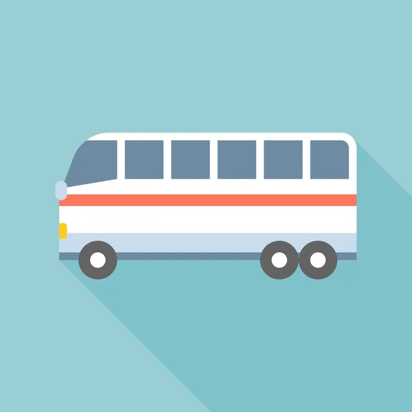 Bus vector, public transportation icon, flat design