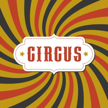 Sirk tipografi alfabesi vintage yönetim kurulu ve sirk arka plan ile