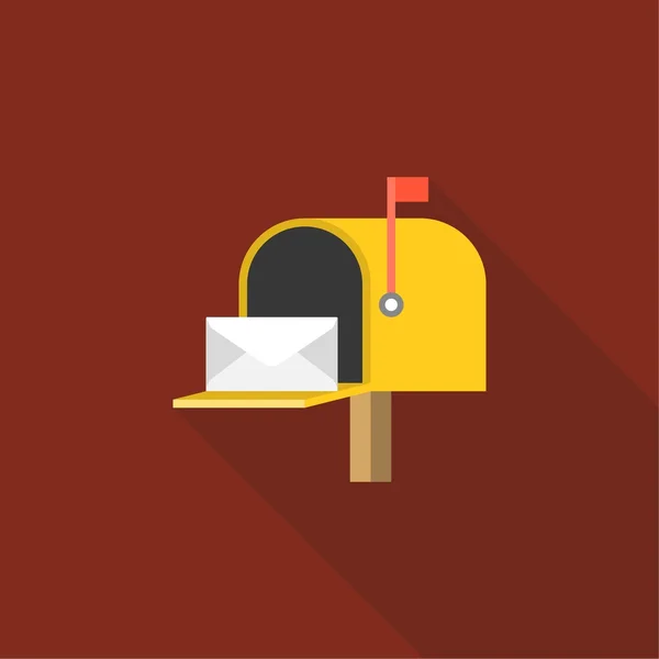 Apri casella di posta illustrazione post — Vettoriale Stock