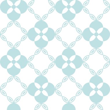 Seamless modeli. Klasik geometrik doku, simetrik çiçek ve zincir