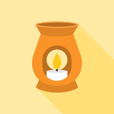 Petrol yazıcısı simgesini uzun gölge, düz tasarımı ile