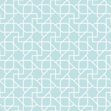 Arap geometrik yıldız Dikişsiz desen arka plan, simetrik
