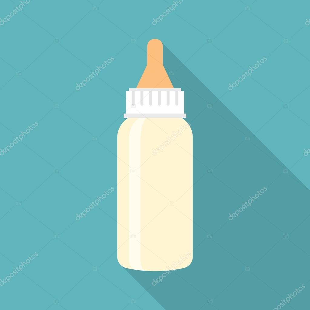 flat baby bottle