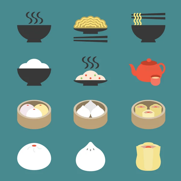 Vector icono de la cocina china — Vector de stock