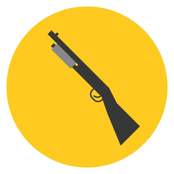 Pistola de tiro vetorial, design plano — Vetor de Stock