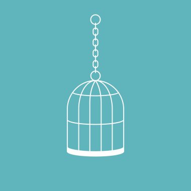 Vektör kafes simge, düz tasarım