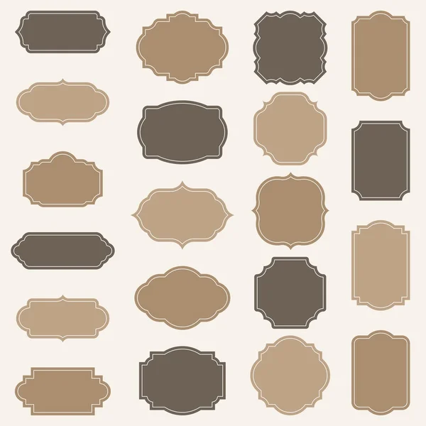 Vintage çerçeveler vektör kümesi