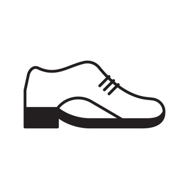 Vektör deri ayakkabı simgesi