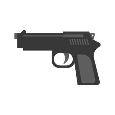 Vektör silah, düz tasarım