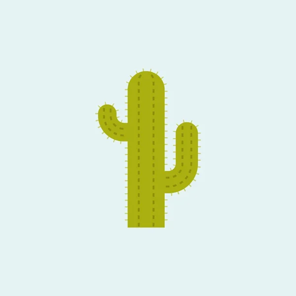 Icono de cactus, diseño plano — Vector de stock
