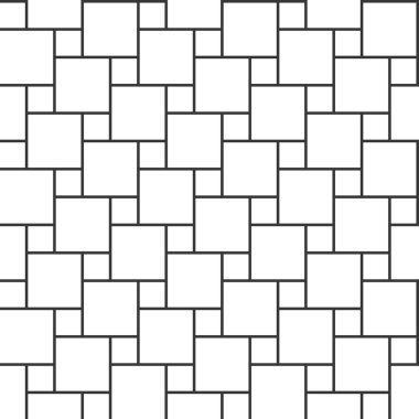 Vektör hopscotch desen, dikişsiz desen ince çizgi