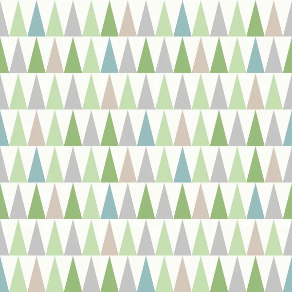 Patrón sin costura de triángulo, tema de Navidad para fondo, telón de fondo, papel de regalo o tarjeta de felicitación — Vector de stock