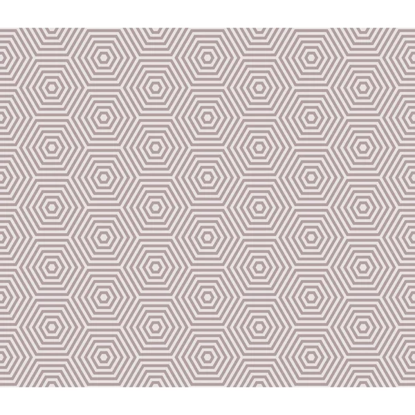 ライン六角形内部輪郭シームレスパターン、錯覚テーマの背景 — ストックベクタ