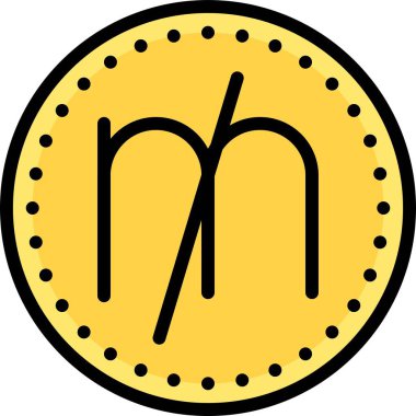 Değirmen madeni para simgesi, bazen muhasebede kullanılan para birimi