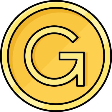 Haitili gurme sikke vektör simgesi, Haiti para birimi