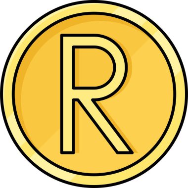 Güney Afrika rand madeni para ikonu, Güney Afrika 'nın resmi para birimi