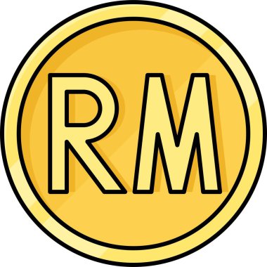 Malezya ringgit sikke vektör simgesi, Malezya para birimi