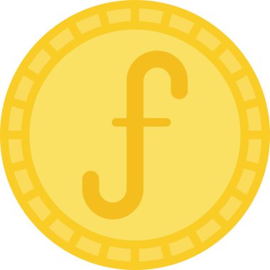 Aruban florin sikke vektör simgesi, Aruba para birimi