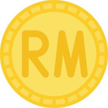 Malezya ringgit sikke vektör simgesi, Malezya para birimi