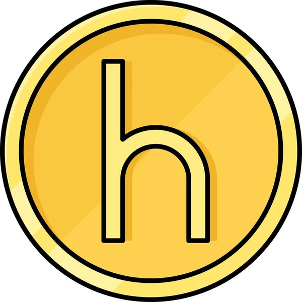 ヘラーコイン ドイツ語 Heller Coin 当初は半分のPfennigで価値があった — ストックベクタ