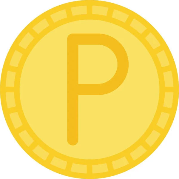 Moneda Penique Moneda Penique Subdivisión Libra Esterlina — Vector de stock