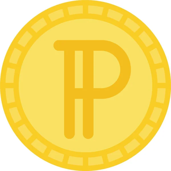 Transnistrian Або Pridnestrovie Coin Icon Валюта Трансністрії — стоковий вектор