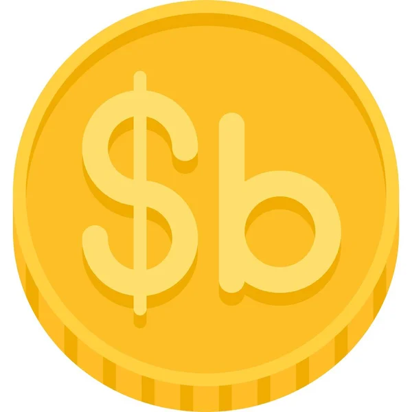 Bolivianische Münze Vetor Symbol Währung Von Bolivien — Stockvektor