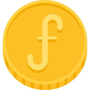 Aruban florin sikke vektör simgesi, Aruba para birimi