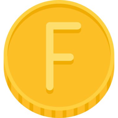 Fancs madeni para ikonu, franc herhangi birkaç birim para birimidir