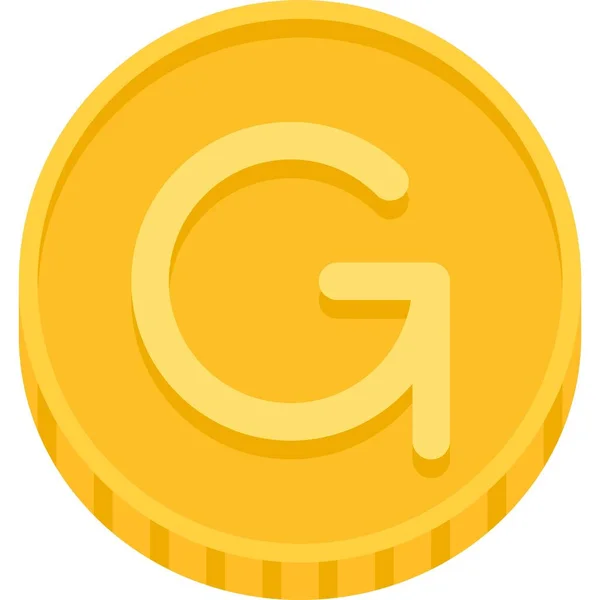 Haitian Gourde Coin Vector Icon — стоковий вектор