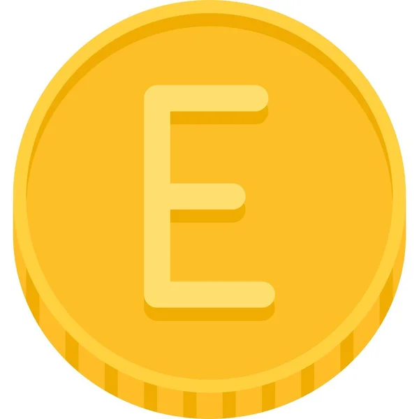 Swazi Lilangeni Coin Vector Icon Currency Eswatini — 스톡 벡터