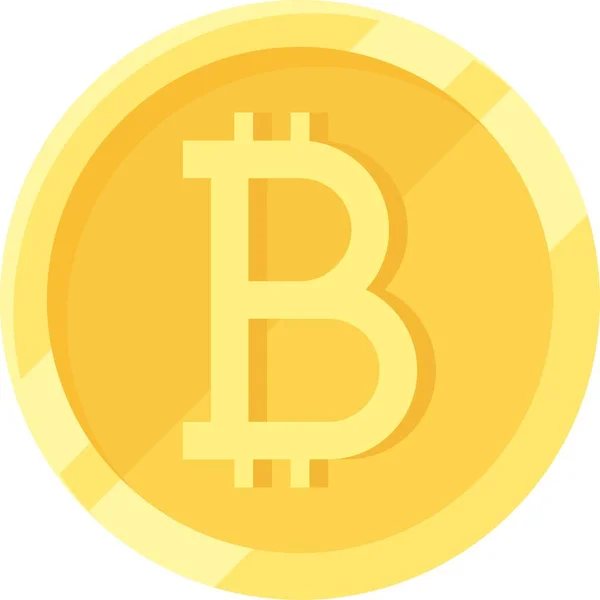 Ilustracja Wektora Kryptowaluta Bitcoin Zdecentralizowana Waluta Cyfrowa — Wektor stockowy