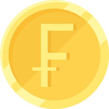 Fancs madeni para ikonu, franc herhangi birkaç birim para birimidir