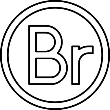 Etiyopya doğumu veya Belarus ruble madeni para simgesi, vektör illüstrasyonu