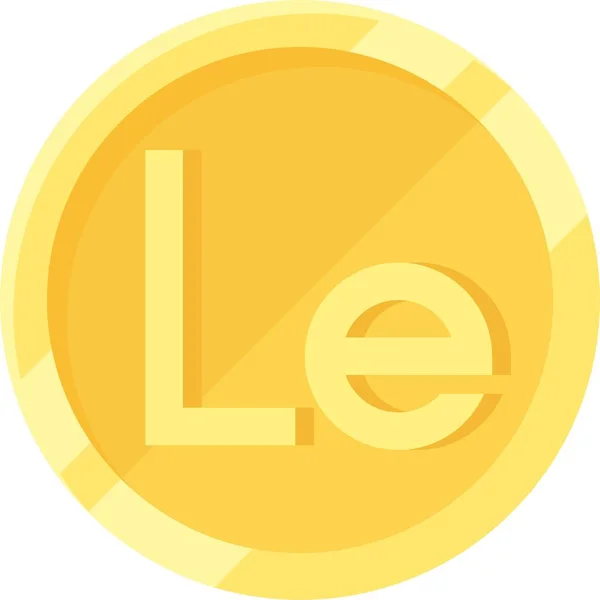 Leone Sierra Léonais Icône Pièce Monnaie Monnaie Sierra Leone — Image vectorielle