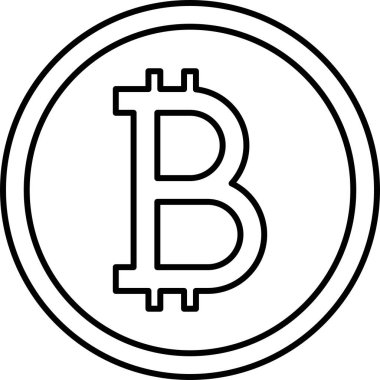Bitcoin şifreleme vektör çizimi, merkezileştirilmiş dijital para birimi 